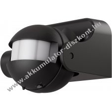 Goobay mozg�s�rz�kel� d�nthet� fekete fel�letre szerel�s 140� 12m IP44 LED-alkalmas