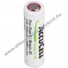 Helyettes�t� Akkumul�tor Braun IO 6/7/8/9/10 3,7V 1250mAh borotva �s fogkefe