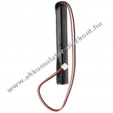 Helyettes�t� Akkumul�tor AA Mignon ceruza 2,4V 1800mAh v�szvil�g�t�s 100x15mm 25cm k�bel JST EHR-2 NiMH