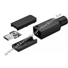 Goobay Micro-B forraszthat� Micro-USB csatlakoz� 2,5W 0,5A 480Mbit/s USB2.0