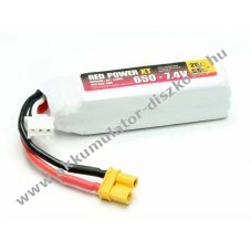 Pichler RED POWER XT modell�p�t� Akkumul�tor 7,4V 650mAh XT30 LiPo