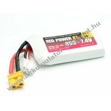 Pichler RED POWER XT modell�p�t� Akkumul�tor 7,4V 400mAh 2S1P XT30 LiPo