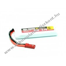 Pichler RED POWER Akkumul�tor 3,7V 1S 650mAh JST/BEC csatlakoz� modell�p�t� LiPo