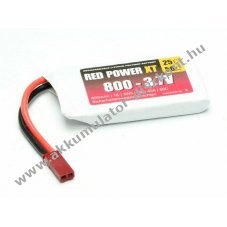 Pichler RED POWER 3,7V 800mAh modell�p�t� Akkumul�tor JST/BEC csatlakoz�val LiPo