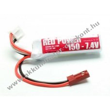 Pichler RED POWER XT 7,4V 150mAh 2S1P JST csatlakoz� modell�p�t� Akkumul�tor LiPo