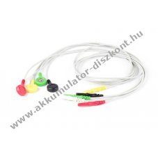 Medlinket orvosi EKG k�bel 5-�g� DIN csatlakoz�val nyom�gomb 61cm OEM 008-0322-01 REF EC024S5I