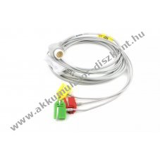 Medlinket orvosi EKG egyk�beles 3-eres csipeszes k�bel Philips monitorokhoz 2,5m