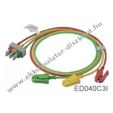 Medlinket EKG 3-eres k�bel 6-Pin csatlakoz� Philips M1605 ED040S3I 102cm orvosi
