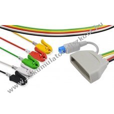 Medlinket EKG k�bel Philips MX40 5-adrig SpO2 csatlakoz� 90cm ET035C5I-S orvosi