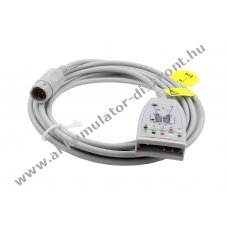 Medlinket orvosi EKG f�k�bel Philips 5-eres M1668A 2,7m