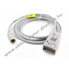 Medlinket orvosi EKG 10-adrig k�bel Philips M1663A 2,7m OEM VDG023-AAI