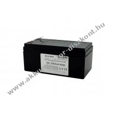 Axcom NA12-3500 n�trium-ion Akkumul�tor 12V 3,6Ah 4,75mm csatlakoz�