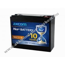 Axcom NAC12-18 n�trium-ion Akkumul�tor 12V 17,5Ah M5 csatlakoz�k