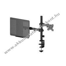 Goobay Basic monitor tart� laptop karral 17-27col monitorhoz 10-15,6col laptopig max10kg