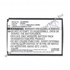 Helyettes�t� kamera Akkumul�tor Samsung HMX-E10WP BP-90A 800mAh 2.96Wh