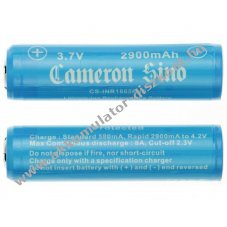 Helyettes�t� ipari Akkumul�tor 18650 3.7V 2900mAh 2db/csomag PCB v�dett Li-ion