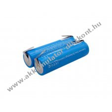Helyettes�t� ipari Akkumul�tor 18650 2900mAh 10.73Wh 2db/csomag forrf�llel Li-ion