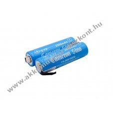 Helyettes�t� ipari Akkumul�tor 18650 2900mAh 10.73Wh 2db/csomag forrf�l Li-Ion