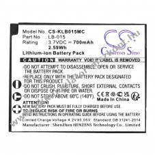 Helyettes�t� kamera Akkumul�tor Kodak WPZ2 LB-015 700mAh 2.59Wh