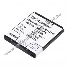 Helyettes�t� kamera Akkumul�tor Canon IXUS 125HS NB-11L 680mAh 2.52Wh