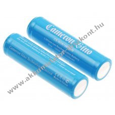 Helyettes�t� ipari Akkumul�tor 18650 3400mAh 2db/csomag Li-ion