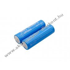 Helyettes�t� ipari Akkumul�tor 18650 3400mAh 12.58Wh 2db/csomag forrf�lekkel Li-Ion