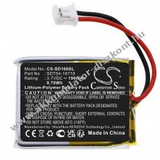 Helyettes�t� kutyanyak�rv Akkumul�tor SportDog YardTrainer YT-100 SDT54-16718 190mAh/0.7Wh 3.7V