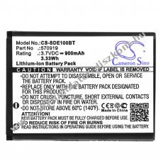 Helyettes�t� riaszt�rendszer Akkumul�tor SEDEA S5/570919 900mAh 3.33Wh 3.7V