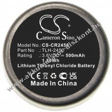 Helyettes�t� m�r�m�szer elem Testo 184-T4/TLH-2450 500mAh 1.8Wh 3.6V