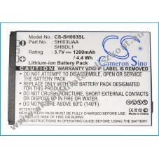 Helyettes�t� telefon Akkumul�tor Sharp Galapagos 003SH / SHBDL1 1200mAh 4.44Wh