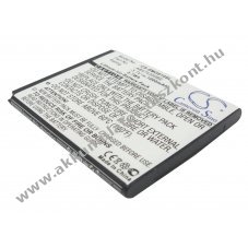 Helyettes�t� telefon Akkumul�tor Samsung SGH-G810 AB474350BE 1000mAh 3,7Wh