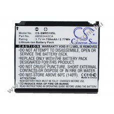 Helyettes�t� telefon Akkumul�tor Samsung SCH-R500 AB503442BABSTD 750mAh 2.78Wh