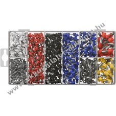 Goobay Tools vezet�kv�gh�vely k�szlet 1200db/csomag 8 t�pus szigetelt 0,5-10mm2 krimpel�shez