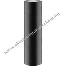 Goobay Tools 10db/csomag PVC szigetel�szalag 19mm x 10m fekete
