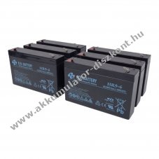 B.B. Battery Eaton 5P1550I Rack 7590102 UPS sz�netmentes Akkumul�tor 6db/csomag
