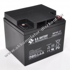 B.B. Battery BP40-12 VdS 12V 40Ah AGM �lom Akkumul�tor