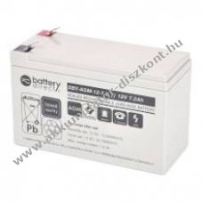 Helyettes�t� Akkumul�tor SBY-AGM-12-7.2 12V 7,2Ah AGM �lom 151x65x94mm T2 Faston250 6,3mm