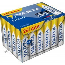 Varta Energy AAA (mikro) hagyom�nyos elem 1,5V 24db/csomag Alkaline