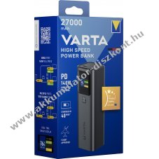 Varta Akkumul�tor powerbank 27000mAh 2xUSB-C 1xUSB-A PD3.1 QC3.0 140W Li-Ion