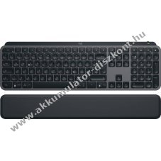 Logitech MX Keys S vezet�k n�lk�li Bluetooth grafit megvil�g�tott DE Logi Bolt k�zt�masz