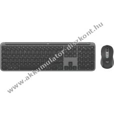 Logitech MK950 Signature Combo vezet�k n�lk�li billenty�zet-eg�r szett grafit DE optikai 4000dpi