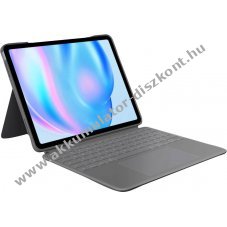 Logitech Combo Touch DE billenty�zet tok iPad Air 13 (M2, M3) Smart Connector trackpad sz�rke