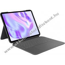 Logitech Combo Touch Smart Connector DE sz�rke billenty�zet-tok iPad Air 11 (M4 M5) Trackpad