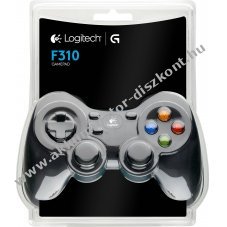 Logitech F310 vezet�kes USB gamepad 10 gomb D-Pad 1,8m fekete