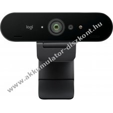 Logitech BRIO 4K webkamera 4K30fps 1080p60 USB-C grafit lev�laszthat� takar�