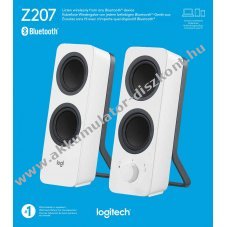 Logitech Z207 Bluetooth hangsz�r�k sztere� 2.0 5W feh�r