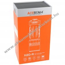 AceBeam X20-R keres�l�mpa 8xLuxeon HL4X 10000lm 2x18650 3000mAh USB-C IP68