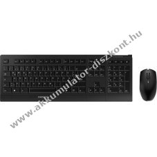 Cherry B.Unlimited 3.0 vezet�k n�lk�li billenty�zet-eg�r szett DE 2,4GHz optikai 1000/2000dpi fekete