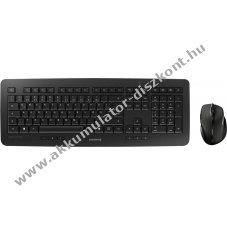 Cherry DW 5100 vezet�k n�lk�li billenty�zet-eg�r szett DE fekete 1750dpi optikai