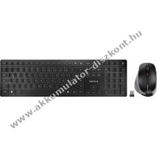 Cherry DW 9500 Slim vezet�k n�lk�li billenty�zet-eg�r szett DE Bluetooth 2400dpi Akkumul�tor